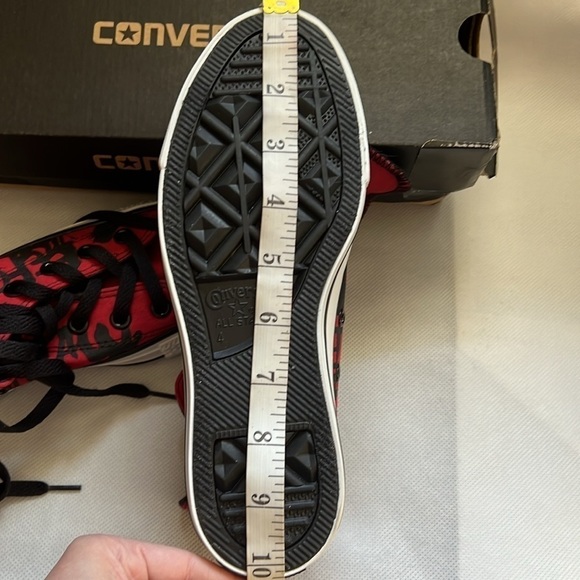 NEW!!! Unisex Converse High Top Chuck Taylor All Star Hi Top Rock Script Red - Picture 9 of 11